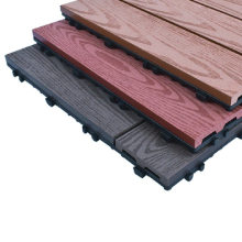 Direct Facotry Various WPC Decking Flooring DIY Tiles Water Resistant Garden Wood Flooring Board Composite Deck Tile